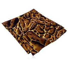Versus Sciarpa in seta vintage Gianni Versace con stampa animalier Marrone