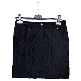 Autre Marque Falda Vivienne Tam de seda negra Negro