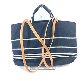 Chanel A92240 Denim CC Coco Mark Tote Bag Weiß Blau