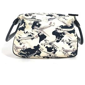 Borsa a mano da aereo Chanel Nero Bianco
