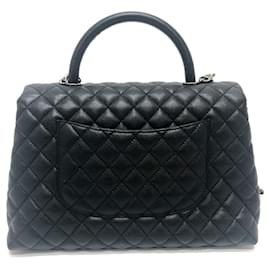 Chanel-Chanel A92991 Coco Handle 32 Large Handbag-Black