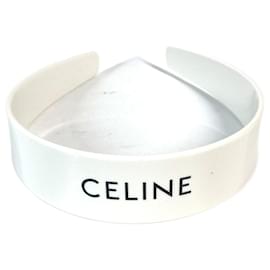 Céline-Celine Black and White Plastic Headband-Black,White