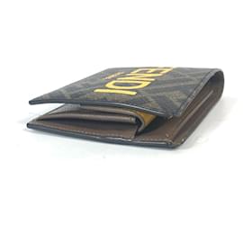 Fendi-Fendi 7M0339 Zucca Compact Bi-fold Wallet-Brown,Yellow