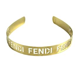 Fendi-Fendi Gold Plated Alice Band-Golden