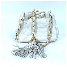 Pochette de taille matelassée Chanel Coco Mark CC Blanc