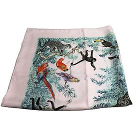 Hermès Carré 90 EQUATORE Sciarpa Animale Equatoriale Altro
