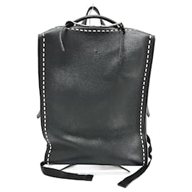 Fendi-Fendi Selleria Line Leather Backpack-Black