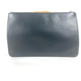 Fendi-Fendi Zucca Clutch Bag-Brown,Black