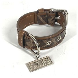 Collar para perro Fendi 8AC016 Zucca Castaño