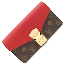 Louis Vuitton-Louis Vuitton Bi-fold Long Wallet in Cerise Red-Red,Fuschia,Monogram