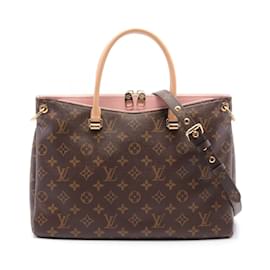 Louis Vuitton-Louis Vuitton Pallas Monogram Handbag-Brown,Black,Pink