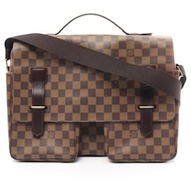 Louis Vuitton-Louis Vuitton Broadway Damier Ebene Shoulder Bag-Brown