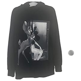 Givenchy-Authentic Givenchy 17 SS Riccardo Tisci Bambi Hoodie-Black
