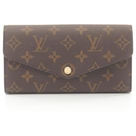 Louis Vuitton-Louis Vuitton Monogram Portefeuille Sarah NM Bi-fold Long Wallet-Brown