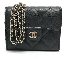 Chanel Caviar Leather Coin Purse Black