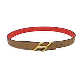 Constance-Gürtelbuckle von Hermès Braun Orange