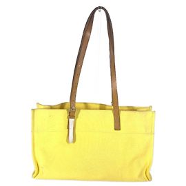 Hermès Bolsa Tote Elan da Hermes Etrivier Amarelo