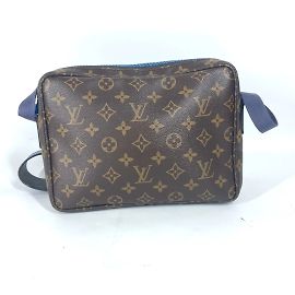 Sac à épaule Monogram PM Louis Vuitton Marron Bleu