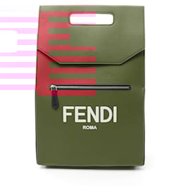 Fendi-Fendi Roma Rucksack Backpack Bag-Red