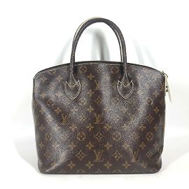 Louis Vuitton Monogram Lockit PM Tote Bag Braun