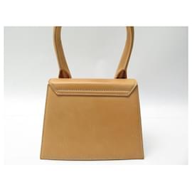 Jacquemus-JACQUEMUS LE CHIQUITO MEDIUM 213BA002 LEATHER SHOULDER BAG-Camel