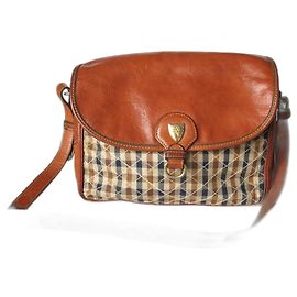 SAC VINTAGE AQUASCUTUM Marron clair