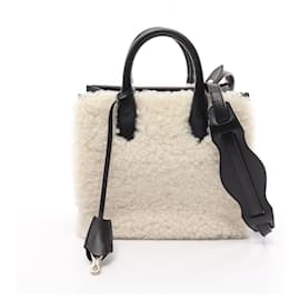Balenciaga-Balenciaga Padlock Handbag-Black,White