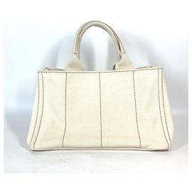 Prada BN1877 Canapa Handtasche Tote Bag Roh