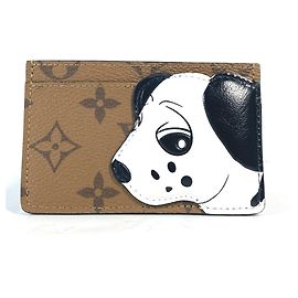 Louis Vuitton Monogram Reverse Card Case Brown