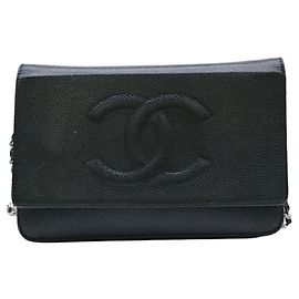 Chanel Wallet On Chain Black
