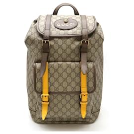 Gucci-Gucci Soft GG Supreme Courier Backpack-Brown,Red,Green,Yellow