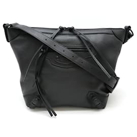 Balenciaga-Balenciaga Neoclassic Hobo Shoulder Bag-Black
