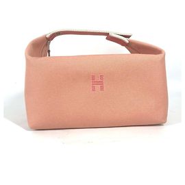 Hermès Borsa a mano Vanity Bag Pouch GM Nera Hermes Bride Rosa