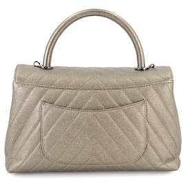 Chanel-Chanel Coco Handle V-Stitch 2way Hand Shoulder Bag-Khaki