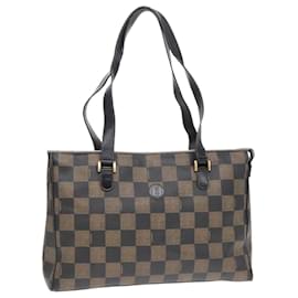 Fendi-FENDI Pecan Canvas Tote Bag Brown Black gold Auth 93517-Brown,Black,Golden