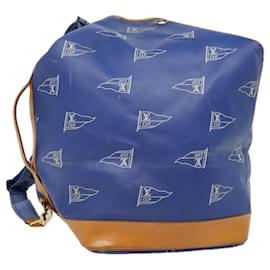 Louis Vuitton-LOUIS VUITTON LV Cup Sac Marine Shoulder Bag PVC Leather Blue A24014 Auth 92406-Blue