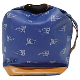 Louis Vuitton-LOUIS VUITTON LV Cup Sac Marine Shoulder Bag PVC Leather Blue A24014 Auth 92406-Blue