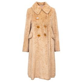 Vivienne Westwood Kunstfellmantel Beige