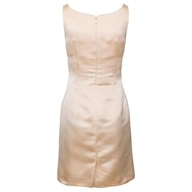 Dolce & Gabbana-Dolce & Gabbana Satin Dress-Beige
