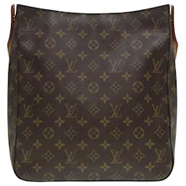 Louis Vuitton-LOUIS VUITTON Monogram Looping GM Shoulder Bag M51145 LV Auth 93133-Monogram