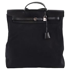 Hermès-Sac à main Herbag noir-Noir