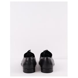 Saint Laurent-Lace-up leather shoes-Black