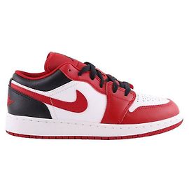 Nike Baskets en cuir Rouge