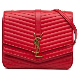 SAINT LAURENT Sacs à main T. Cuir Rouge