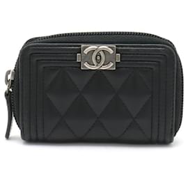 Chanel-Chanel Boy Coco Mark Coin Case-Black
