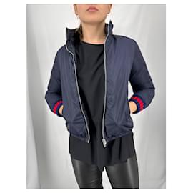 Gucci-Reversible Gucci parka-Red,Navy blue,Monogram