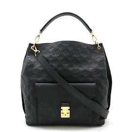 Louis Vuitton-Louis Vuitton Monogram Empreinte Metis Shoulder Bag-Black