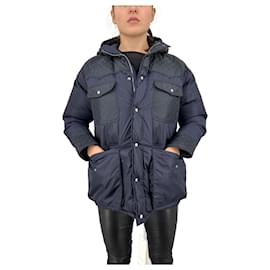 Gucci-Quilted Gucci parka-Red,Navy blue