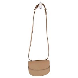 Apc Bolsa de ombro de couro Bege