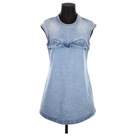 Rochas Vestido de algodón Azul